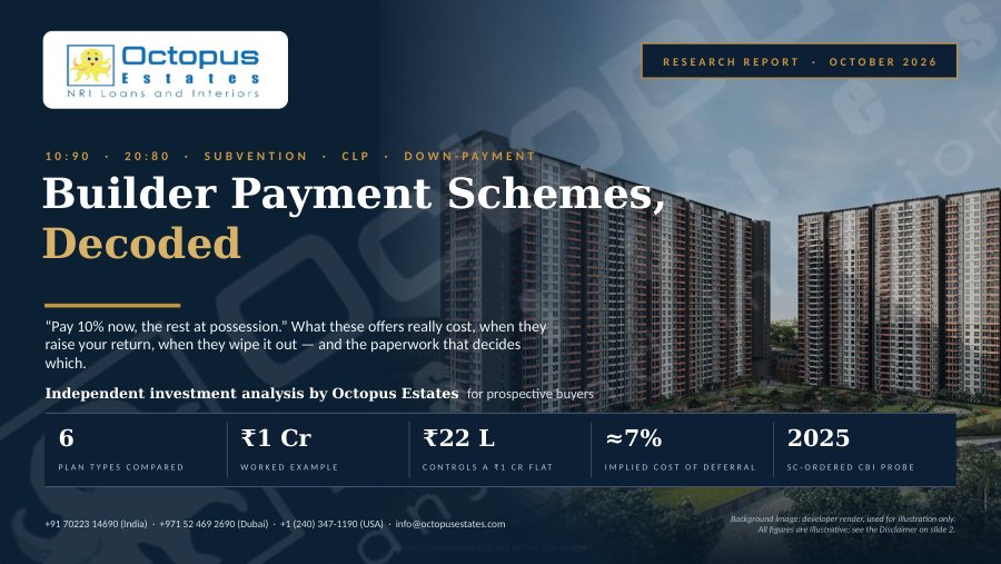 Cover of the report: Builder Payment Schemes, Decoded: 20:80, 10:90, Subvention and CLP